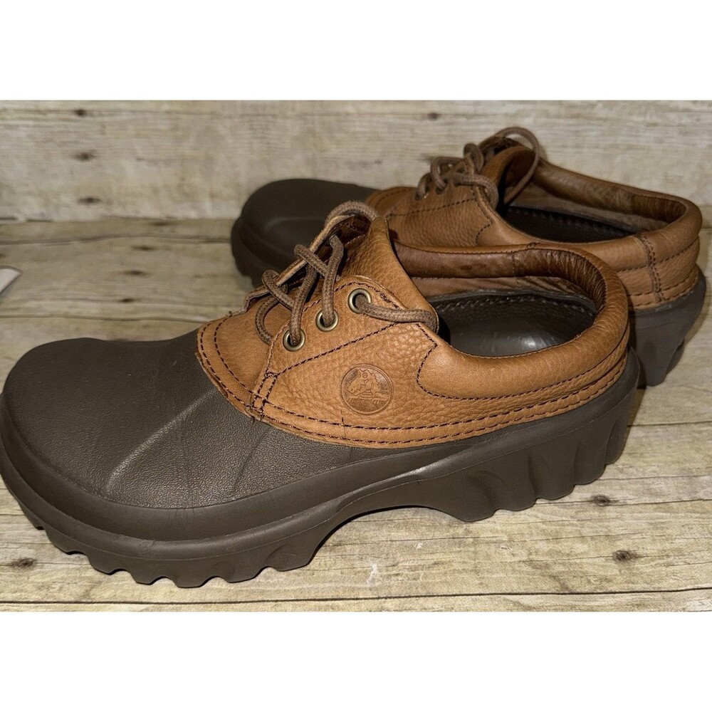Mens Croc Water Shoes W/Leather Upper Size 9 In Excellent Shape Ready For Action - Picture 6 of 9